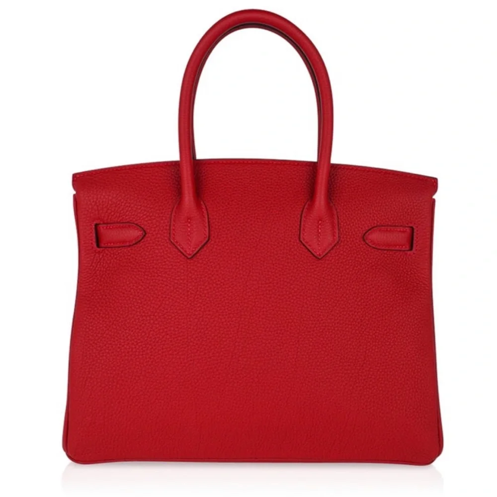 LIPSTICK RED HERMES BIRKIN 30 GOLD HARDWARE - Picture 6 of 8